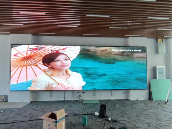 长安P1.53led小间距屏安装案例